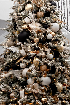 Black white and gold christmas tree Black White Neutral Christmas Tree, White And Black Xmas Tree, Red Black And Brown Christmas Tree, Cream White And Gold Christmas Tree, Black And Whitechristmas Tree, Black Velvet Ornaments Christmas Tree, Ted And Gold Christmas Tree, Christmas Tree Ideas White And Black, Black White Champagne Christmas Tree