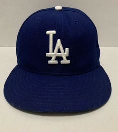 LA Dodgers New Era 59FIFTY Sz 7 Blue MLB Authentic On Field Fitted Hat Cap.. New Era 59fifty, Fitted Hat, Hat Cap, Fitted Hats, New Era, Mlb, Hats, Blue, Quick Saves