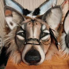 Dog Therian Mask Ideas, Therian Ears, Deer Therian Mask, Mask Ideas Therian, Therian Aesthetic, Dog Therian, Animal Masks Diy, Therian Ideas, Therian Art