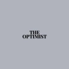 the optimist logo on a gray background