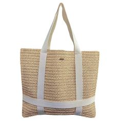 PRICES MAY VARY. CLASSIC DESIGN: Crafted out of a crocheted toyo straw material, this Panama Jack packable women's beach tote hand bag measures 20"W x 17"H and is designed with hat carrying straps (fits up to 3" brim), long web handles, and a zipper closure to hold all of life's treasures. *Hat Sold Separately* HOLD ON TO LIFE'S TREASURES: Escape Everyday! When you're spending your day outdoors - whether you're working in the yard, golfing, fishing, hiking or simply lounging on the beach - it's important to keep your possessions safe, and this Panama Jack beach tote bag for women fits the bill FUNCTIONALITY: With it's zipper closure and open cell phone pocket, this beach tote bag is conveniently designed for women to ensure maximum comfort AN ESSENTIAL FOR ALL SEASONS: Whether heading for Beach Tote Bag, Relaxing Day, Woman Beach, Beach Tote Bags, Travel Tote, Beach Tote, Travel Gear, Bag For Women, Hand Bag