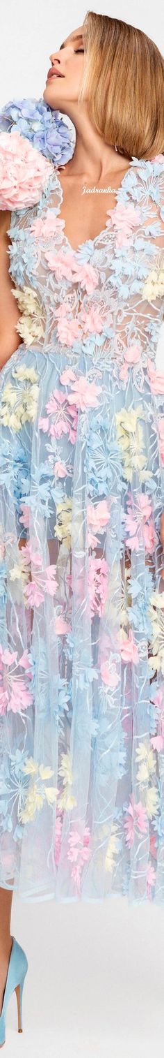 #LightBlue #Pastel #Jadranka #Classy #Floral #Hydrangea #Hortensia #FashionStyle