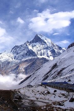 base camp in Nepal Travel Nepal, Alpine Forest, Nepal Culture, Himalayas Mountain, Annapurna Base Camp, Everest Base Camp Trek, Nepal Travel, Mountain Photography, The Himalayas