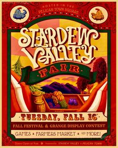 an advertisement for the garden valley fair