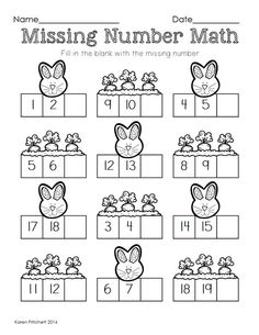 missing number math worksheet for kids to practice numbers 1 - 10 with pictures