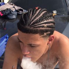 Men Braids To The Back, Box Braids Men With Taper, Men Braid Ideas, Hispanic Braids Men, Mexican Braids Men, Taper Fade Braids Men, Men Hair Braiding Styles, Men's Braids Styles, Man Braids Hairstyles