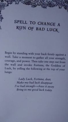 Good Luck Spells, Missing Quotes, Luck Spells, Witch Spirituality