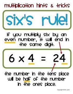 a sign that says six's rules with the same number