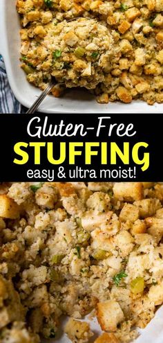 Stuffing Gravy, Gluten Free Dressing, Dairy Free Thanksgiving, Gluten Free Holiday Recipes, Gluten Free Turkey, Herb Dressing