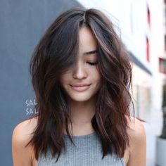 Choppy Lob Haircut Mid Length, Choppy Lob Haircut, Choppy Lob, Haircut Mid Length, Tousled Hair, Lob Haircut, Midlength Haircuts, Long Layered Hair, Hair Envy