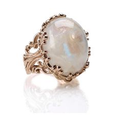 Rose Gold Moonstone Ring by Catherine Angiel. Vintage Engagement Rings NYC. Moonstone Rings Vintage, Rose Gold Moonstone Ring, Gold Moonstone Ring, Hello Kitty Jewelry, Diamond Rings Design, Dragon Egg, Rainbow Moonstone Ring, Discount Jewelry, Wishful Thinking