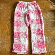 Super Fluffy And Comfortable Pajama Pants! Never Worn!! Fun Pajama Pants, Pink Relaxed Fit Cozy Pants, Cozy Relaxed Fit Pink Pants, Relaxed Fit Cozy Pink Pants, Comfortable Pink Lounging Pants, Cozy Pink Cotton Pants, Comfortable Pink Loungewear Pants, Comfortable Pink Pants For Loungewear, Comfy Pink Bottoms For Loungewear