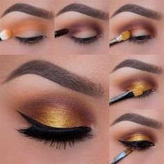 Extreme Make-up, Easy Eye Makeup Tutorial, Fall Eye Makeup, Makeup Cantik, Fall Makeup Tutorial, Mekap Mata, Alat Makeup, Eyeliner Tips, Makeup Sephora