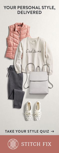 Let Stitch Fix be your Personal Stylist in 2018. Every Fix is handpicked for your style, fit and budget. No more dressing room drama. It’s 5 amazing pieces delivered right to your door. Keep what you love—return what you don’t. Shipping, returns and exchanges are always free. Stitch Fix Outfits, Outfit Casual, Look Chic, Comfy Outfits, Teen Fashion, Passion For Fashion