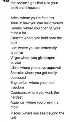 the zodiac sign is displayed on an instagramt