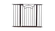 an iron gate on a white background