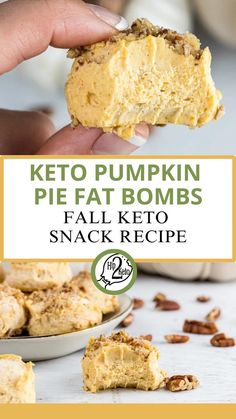 Easy Keto Pumpkin Pie Fat Bombs are the Perfect Fall Treat Pumpkin Flavored Desserts, Fresh Pumpkin Pie, Keto Pumpkin Pie, Mini Pumpkin Pies, Sugar Free Treats, Fresh Pumpkin, Pie Bites