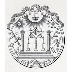 Masonic Seal Engraving From The Book The History Of Freemasonry Volume Iii Image 1 Mason Symbols, Masonic Art, Sacred Science, Masonic Symbols, Jack London, Fine Arts Posters, Compass Tattoo, Paper Stock, The History