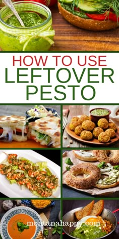 how to use leftover pesto