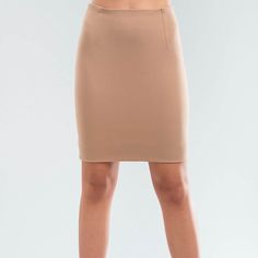 Short skirt in viscose knit. This skirt is extremely sophisticated thanks to its minimal cut and knee length. High-waisted, the skirt has a rigid band at the front and a practical zip at the back. The back vent makes it easy to wear in everyday life. The jersey fabric is comfortable and soft against the skin, resistant to multiple washes and long-lasting. TECHNICAL INFORMATION Sartorial product Composition: Viscose 68%, Polyamide 27%, Elastane 5% Washing machine: 30o Dryer: Low Temperatures Iron Sleek Knee-length Lined Skirt, Sleek Stretch Pencil Skirt For Spring, Sleek Elastane Pencil Skirt, Sleek Stretch Lined Skirt, Sleek Fitted Elastane Skirt, Sleek Knee-length Lined Pencil Skirt, Sleek Elastane Lined Skirt Bottoms, Sleek Elastane Pencil Skirt Bottoms, Modern Fitted Knee-length Bottoms