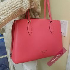 Kate Spade Nwt Zeezee Peach Melba Large Work Tote Kate Spade 100% Authentic Price Is Firm, Price Is Non - Negotiable New With Tag Authentic Measures Approximately: 10.2"H X 14.6"W X 5.2"D Handle Drop: 11" Kate Spade Nwt Zeezee Peach Melba Large Worke Tote Kate Spade 100% Authentic New Pink Satchel For Office, Pink Double Handle Shoulder Bag For Office, Feminine Pink Satchel For Daily Use, Pink Top Handle Satchel For Errands, Pink Office Bag With Handles, Pink Top Handle Satchel For Shopping, Pink Satchel With Top Carry Handle For Errands, Kate Spade Pink Bag With Top Carry Handle, Pink Double Handle Satchel For Shopping