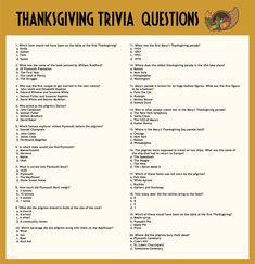 thanksgiving trivia questions for students to use in their writing and reading skills, including the turkey