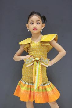 Khmer Outfit, Hmong Fashion, Gaun Fashion, Bali Fashion, Kids Designer Dresses, Kids Fashion Dress