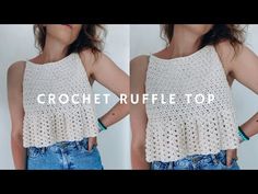 crochet ruffle top pattern for beginners