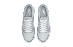 Kids Nike Dunk Low (GS) Gray/White Sneakers/Shoes White Sneakers Shoes, Dunk Low Nike, White Shoes Sneakers, Swoosh Logo, Nike Dunk Low, Kids Nike, Kids Sneakers, Dunk Low, Nike Dunk