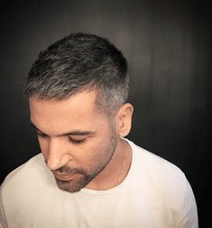 27 Classic Crew Cut Haircuts For A Clean Look Men Haircut Widows Peak Short Hairstyles, Textured Crew Cut Men, Crewcut Haircut Men, Short Men’s Cut, Short Crew Cut, Textured Crop Hair Men, Crew Cut Fade, Medium Beard Styles