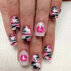 Horse Nails, Girls Nail Designs, Pedicure Designs Toenails