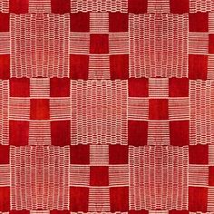 a red and white checkered pattern on fabric