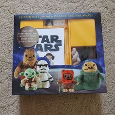 the star wars crochet kit is in its box