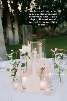 Round Wedding Tables, Candles And Flowers, Dream Wedding Decorations, Wedding Tablescape, Reception Tables, May Weddings, Neutral Wedding, Future Wedding Plans, Deco Floral