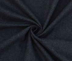 the fabric is dark blue and has small white dots on it