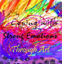 Art Techniques to help kids - and adults - deal with difficult emotions.  This reminds me of the presentation Megan did for us!  Great process for working through emotion. Emotions Through Art, Strong Emotions, Child Therapy