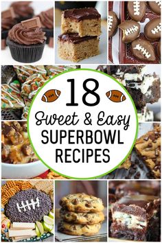 Superbowl Desert Board, Tail Gate Desserts Football Season, Super Bowl Brunch Ideas, Easy Desserts For Football Party, Superball Party Ideas Football Food, Desserts For Football Parties, Super Bowl Sunday Desserts, Super Bowl Deserts, Football Dessert Ideas