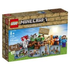 the lego minecraft box contains 8 minifigurs