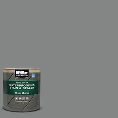 behrc products waterproofing stain and sealer in grey with white trim