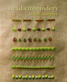 bead embroidery stitches sample book