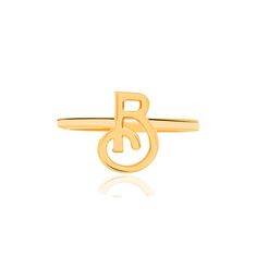 B Initial Ring, Timeless Cursive "B" Initial Gold Ring, Gold Letter Ring, Personalized Gift, Monogram Jewelry for Women,  Metal : 92.5 Pure Sterling Silver Plating : 18K 2.5 Micron Gold Plated, Rose Gold Plated, Rhodium Plated  ♥ PRODUCT DETAILS Silver Weight : 2.62 gm NOTE: All our Rose Gold and Yellow Gold Jewelry is 2.5 Micron Plated. Therefore we recommend that better care to be taken. It should not be exposed to water and moisture regularly and should be kept in a dry and closed box if the B Cursive, Initial Gold Ring, Cursive B, B Initial, Gold Initial Ring, Letter Ring, Gold Letter, Monogram Jewelry, Yellow Gold Jewelry