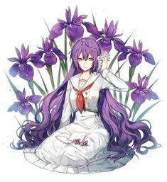 Purple Hair, The Story, Wattpad, Media, Purple, Flowers, Anime, Hair