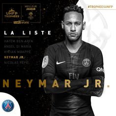 the poster for neymar jrr's upcoming match with paris saint - germain