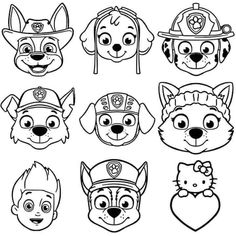 the paw patrol coloring pages are available to print for kids and adults alike with their favorite characters