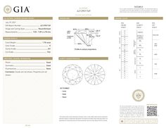 Diamond Grading Report Grading Results Shape Round Brilliant Measurements 7.83 - 7.89 x 4.78 mm Carat Weight 1.78 carat Color Grade K Clarity Grade SI1 Cut Grade Fair PROPORTIONS Depth 60.8% Table 66% Crown Angle 36.5° Crown Height 12.5% Pavilion Angle 42.8° Pavilion Depth 46.0% Star Length 60% Lower Half 85% Girdle Very Thin to Medium, 2.5% Culet None FINISH Polish Good Symmetry Good FLUORESCENCE Fluorescence None CLARITY CHARACTERISTICS Clarity Characteristics Crystal, Needle, Natural Key to s Sapphire Cocktail Ring, Vintage Cocktail Ring, Platinum Diamond Rings, Round Cut Engagement Rings, Engagement Rings Round, Round Diamond Engagement Rings, Baguette Cut Diamond, European Cut Diamonds, Halo Diamond Ring