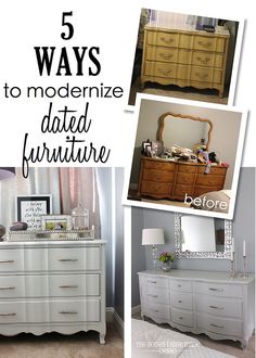 five ways to modernize a dated furniture