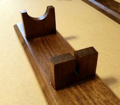 a wooden object sitting on top of a counter