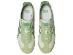 Mexico 66 Onitsuka, Tiger Onitsuka, Shoes Onitsuka Tiger, Tiger Shoes, Onitsuka Tiger Mexico 66, Mexico 66, Modern Design Elements, Green Sneakers, Fashionable Shoes