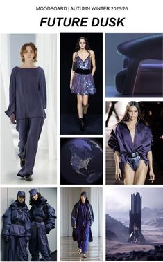 Discover Future Dusk, the 2025 Color of the Year: a deep blue-purple blend embodying mystery and transformation for a fresh take on design. Future Dusk, Color Forecasting, Winter Typ, Color Trends Fashion, Victor Hugo, Future Fashion, Trend Forecasting