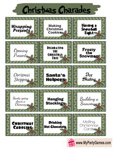 christmas labels with the words merry and sayings